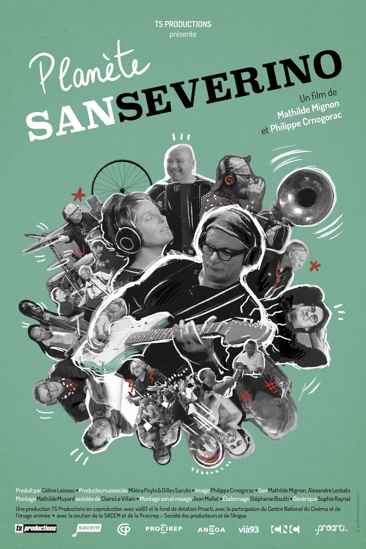 Plan&egrave;te Sanseverino (Les Monteuses et monteurs associ&eacute;s)
