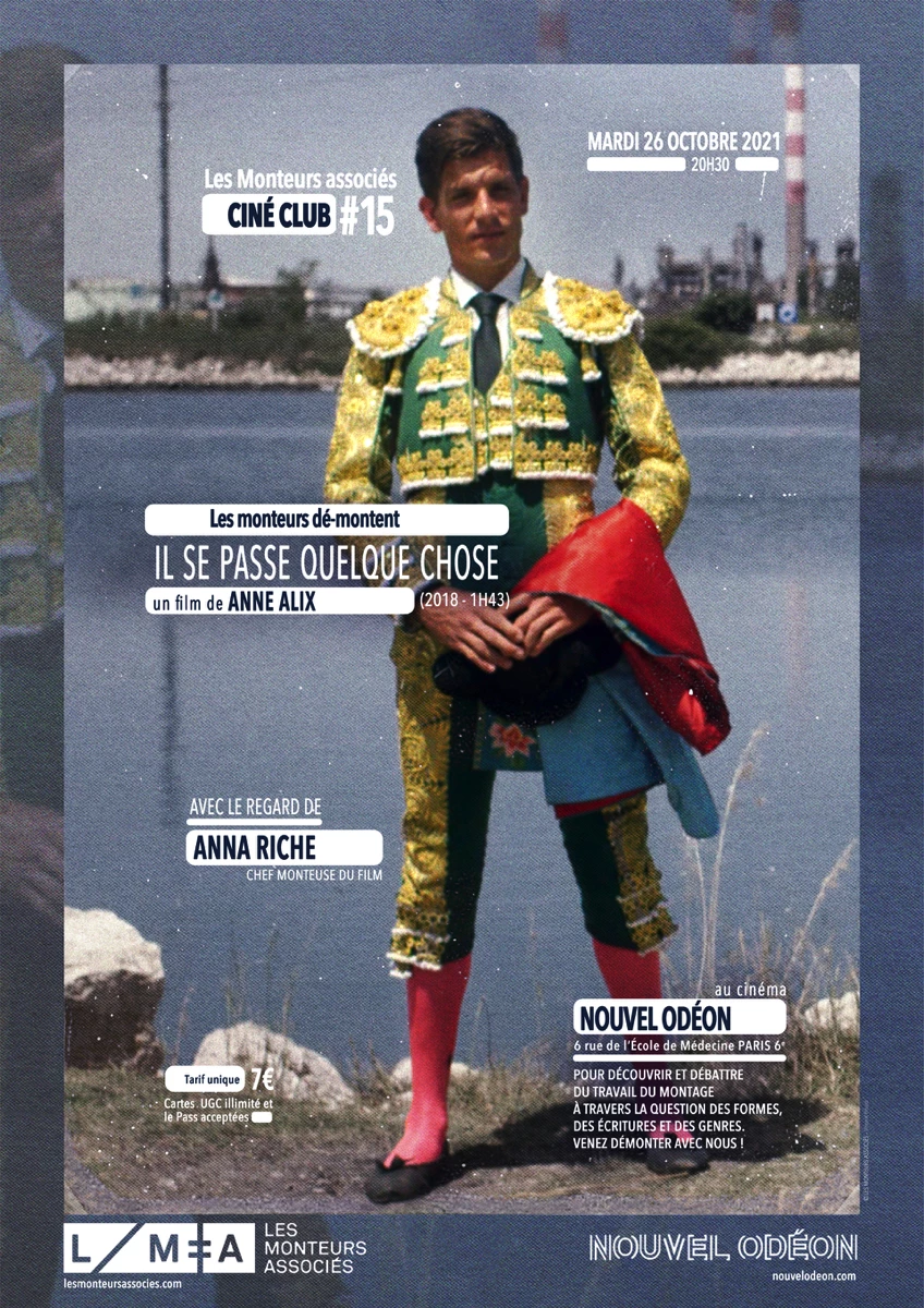 Cin&eacute;-club #15 : &laquo;&nbsp;Il se passe quelque chose&nbsp;&raquo; (Les Monteuses et monteurs associ&eacute;s)