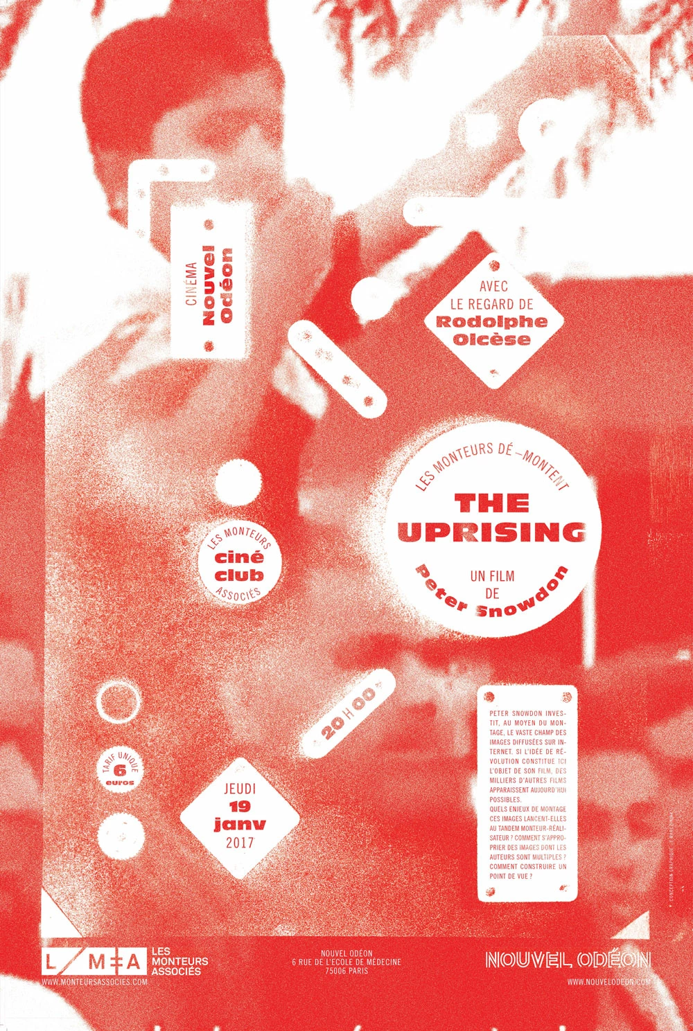 Cin&eacute;-Club #2&nbsp;:&nbsp;&laquo;&nbsp;The Uprising&nbsp;&raquo; (Les Monteuses et monteurs associ&eacute;s)