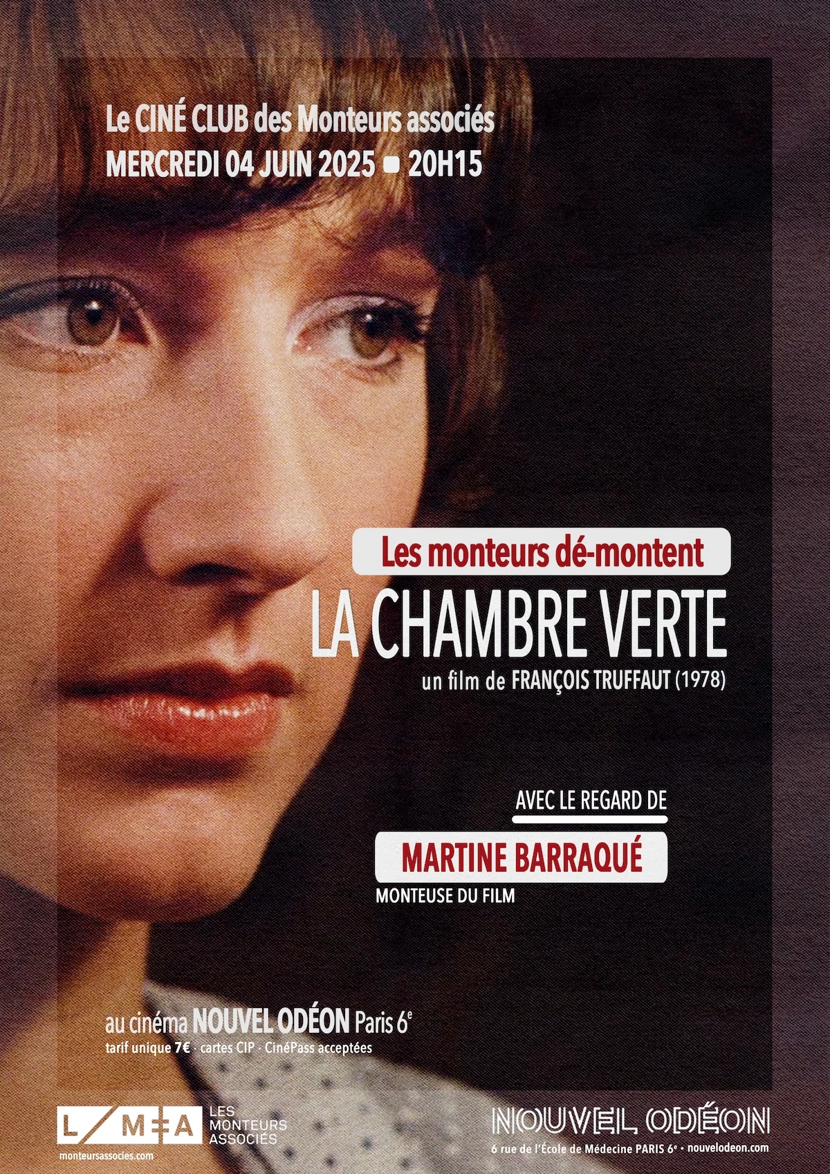 Cin&eacute;-club #28&nbsp;: &laquo;&nbsp;La Chambre verte&nbsp;&raquo;  de Fran&ccedil;ois Truffaut (Les Monteuses et monteurs associ&eacute;s)