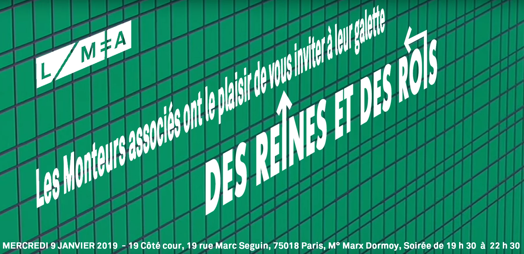 La Galette 2019 des Monteurs associ&eacute;s (Les Monteuses et monteurs associ&eacute;s)